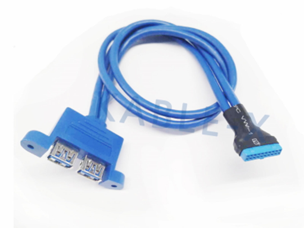 USD3.0 serial port extending round cable